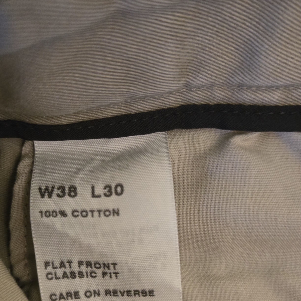 Dockers Premium D3 Classic Fit Khaki Trousers 38x30 Timeless Neutral - Picture 4 of 4